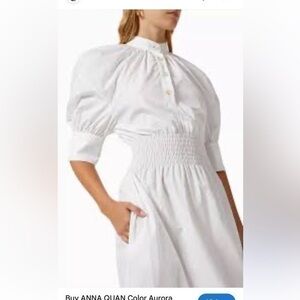 UEC ANNA QUAN white dress size 8
Aurora Dress in Cotton Poplin